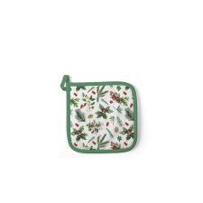 AMB.36516495 Winter greenery white edényalátét 20x20cm, 100% pamut konyhai eszköz