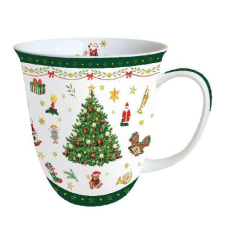  AMB.38414515 Christmas Evergreen porcelánbögre 0,4L bögrék, csészék