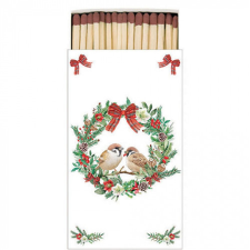  AMB.39518870 Sparrows in wreath gyufa 6,5x11cm konyhai eszköz