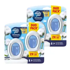AMBI PUR Cotton Flower fürdőszobai légfrissítő (2x2 db) tisztító- és takarítószer, higiénia