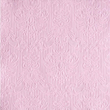 AMBIENTE 13304928 Elegance pink dombornyomott papírszalvéta 33x33cm,15db-os asztalterítő és szalvéta