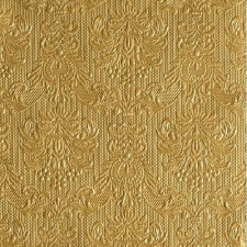 AMBIENTE 13304937 Elegance gold dombornyomott papírszalvéta 33x33cm,15db-os asztalterítő és szalvéta