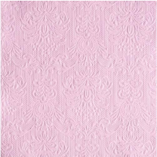 AMBIENTE 14004928 Elegance rose papírszalvéta, nagy,  40x40cm,15db-os asztalterítő és szalvéta