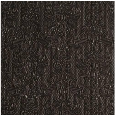 AMBIENTE 14004930 Elegance black papírszalvéta 40x40cm,15db-os asztalterítő és szalvéta