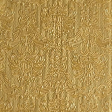 AMBIENTE 14004937 Elegance gold papírszalvéta, nagy, 40x40cm,15db-os asztalterítő és szalvéta