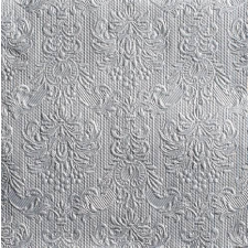 AMBIENTE 14004938 Elegance silver papírszalvéta, nagy, 40x40cm,15db-os asztalterítő és szalvéta