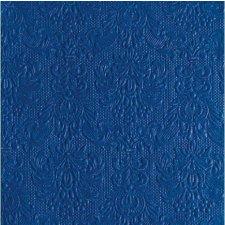 AMBIENTE 14005500 Elegance navy papírszalvéta 40x40cm,15db-os asztalterítő és szalvéta