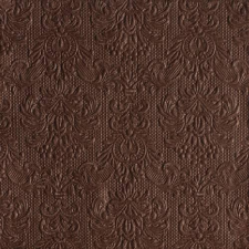 AMBIENTE 14007031 Elegance brown papírszalvéta, nagy, 40x40cm,15db-os asztalterítő és szalvéta