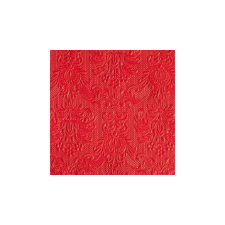 AMBIENTE AMB.12505515 Elegance red dombornyomott papírszalvéta 25x25cm,15db-os asztalterítő és szalvéta