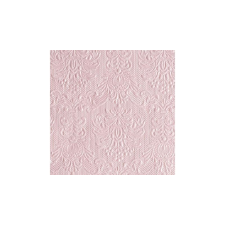 AMBIENTE AMB.12505517 Elegance Pearl Pink dombornyomott papírszalvéta 25x25cm,15db-os asztalterítő és szalvéta