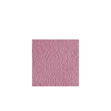 AMBIENTE AMB.12507034 Elegance Pale Rose dombornyomott papírszalvéta 25x25cm,15db-os asztalterítő és szalvéta