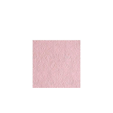 AMBIENTE AMB.12511109 Elegance pastel rose dombornyomott papírszalvéta 25x25cm, 15db-os asztalterítő és szalvéta