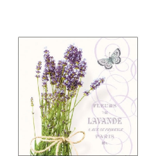 AMBIENTE AMB.12511695 Bunch of Lavender papírszalvéta 25x25cm, 20db-os asztalterítő és szalvéta