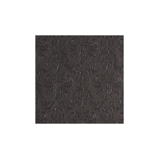 AMBIENTE AMB.13311112 Elegance dark grey dombornyomott papírszalvéta 33x33cm,15db-os asztalterítő és szalvéta