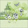 AMBIENTE AMB.13313246 Pagode Green papírszalvéta 33x33cm, 20db-os