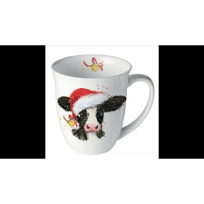 AMBIENTE AMB.38419210 Christmas cow bell porcelánbögre 0,4l bögrék, csészék