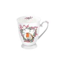 AMBIENTE AMB.38715535 Robin in Wreath porcelánbögre 0,25l bögrék, csészék