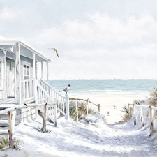 AMBIENTE Beach Cabin papírszalvéta 33x33cm, 20db-os konyhai eszköz