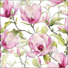 Ambiente Blooming magnolia papírszalvéta 33x33cm, 20db-os papírárú, csomagoló és tárolóeszköz