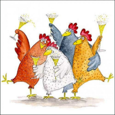 Ambiente Celebrating chickens papírszalvéta 33x33cm, 20db-os papírárú, csomagoló és tárolóeszköz