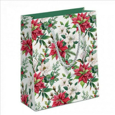  Ambiente Christmas florals papír ajándéktáska 22x13x25cm ajándéktasak