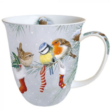 AMBIENTE Christmas Socks porcelánbögre 0,4l bögrék, csészék