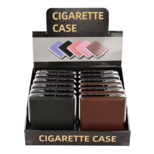 AMBIENTE Cigaretta tárca - 20 cigaretta részére-fekete és barna viszonteladók részére cigaretta tárca