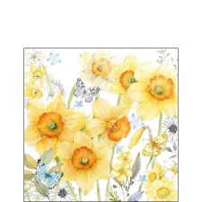 AMBIENTE Classic Daffodils papírszalvéta 25x25cm,20db-os konyhai eszköz