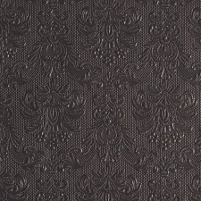 AMBIENTE Elegance Dark Grey dombornyomott papírszalvéta 40x40cm, 15db-os konyhai eszköz