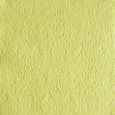 AMBIENTE Elegance light green dombornyomott papírszalvéta 33x33cm,15db-os konyhai eszköz