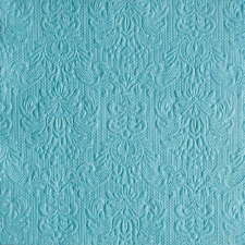 AMBIENTE Elegance light petrol dombornyomott papírszalvéta 33x33cm,15db-os konyhai eszköz