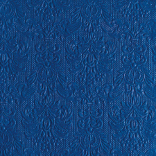 AMBIENTE Elegance navy dombornyomott papírszalvéta 40x40cm, 15db-os konyhai eszköz