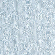 AMBIENTE Elegance pearl blue dombornyomott papírszalvéta 25x25cm,15db-os konyhai eszköz