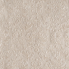 AMBIENTE Elegance pearl taupe dombornyomott papírszalvéta 40x40cm, 15db-os konyhai eszköz