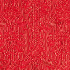 AMBIENTE Elegance red dombornyomott papírszalvéta 25x25cm,15db-os konyhai eszköz
