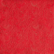 AMBIENTE Elegance red dombornyomott papírszalvéta 40x40cm, 15db-os konyhai eszköz