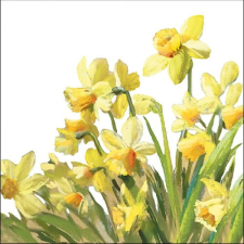 AMBIENTE Golden Daffodils papírszalvéta 33x33cm, 20db-os konyhai eszköz