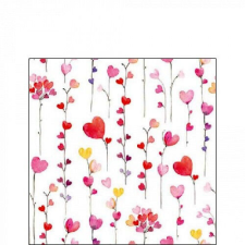 Ambiente Hearts garlands papírszalvéta 25x25cm, 20db-os papírárú, csomagoló és tárolóeszköz