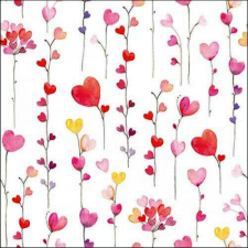  Ambiente Hearts garlands papírszalvéta 33x33cm, 20db-os papírárú, csomagoló és tárolóeszköz