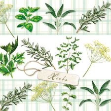 AMBIENTE Herbs papírszalvéta 25x25cm,20db-os papírárú, csomagoló és tárolóeszköz