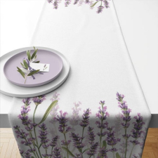 AMBIENTE Lavender Shades White asztali futó 40x150cm, 100% pamut lakástextília