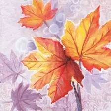 AMBIENTE Maple leaves papírszalvéta 33x33cm, 20db-os papírárú, csomagoló és tárolóeszköz