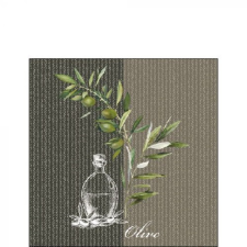 AMBIENTE Oil and Olives papírszalvéta 25x25cm,20db-os konyhai eszköz