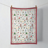 AMBIENTE Ornaments all over red konyharuha