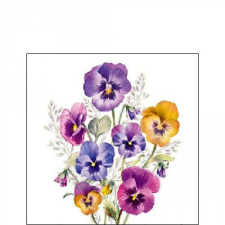 Ambiente Pansies papírszalvéta 25x25cm, 20db-os papírárú, csomagoló és tárolóeszköz