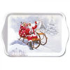 AMBIENTE Santa On Sledge műanyag kistálca 13x21cm