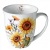 AMBIENTE Sunflowers porcelánbögre 0,4l