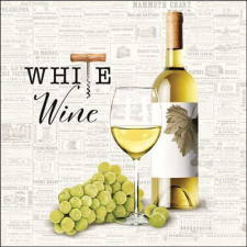 Ambiente White wine papírszalvéta 33x33cm, 20db-os papírárú, csomagoló és tárolóeszköz