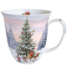 AMBIENTE Winter Animals porcelánbögre 0,4L bögrék, csészék