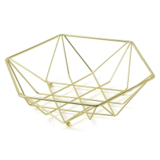 Ambition Decor - Fém Gyümölcskosár - Arany - 26 cm papírárú, csomagoló és tárolóeszköz